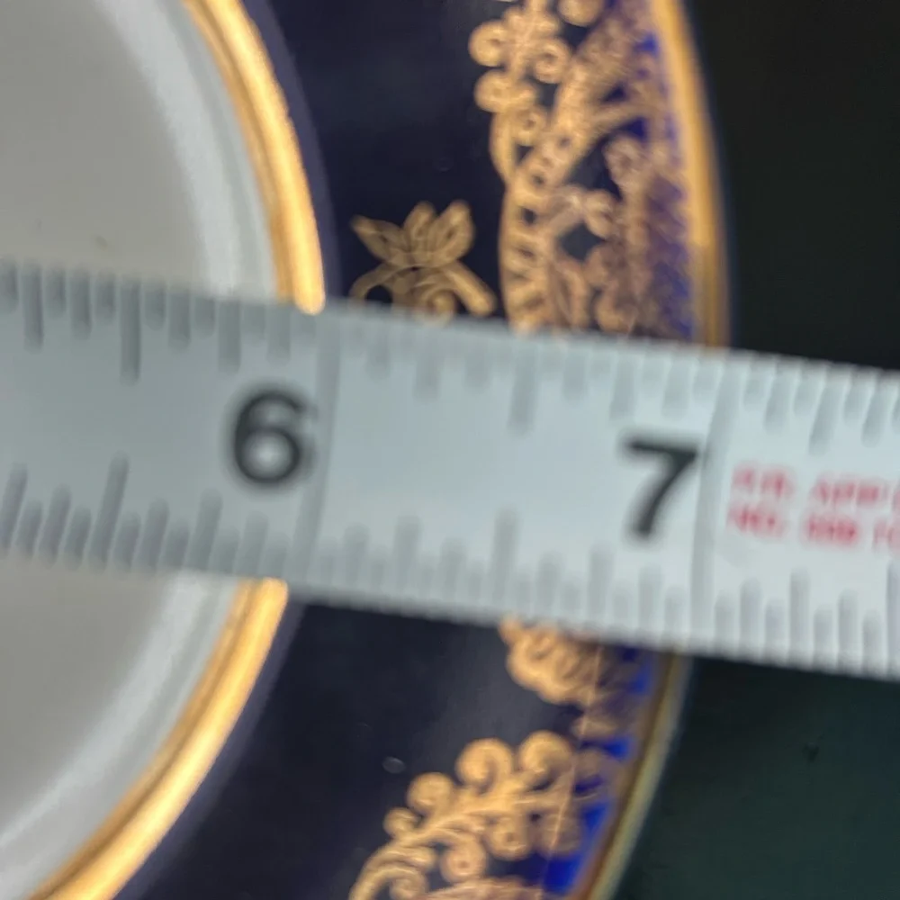 Lomonsov Plate Made USSR Cobalt Blue And Gold Elegant